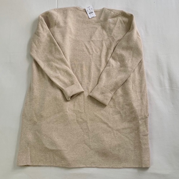 NWT J Crew Mid Length Cotton Cream Sweater Jacker - Picture 5 of 7